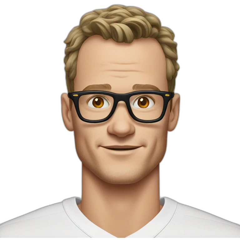 Jonathan Toews wearing glasses as beach bum emoji
