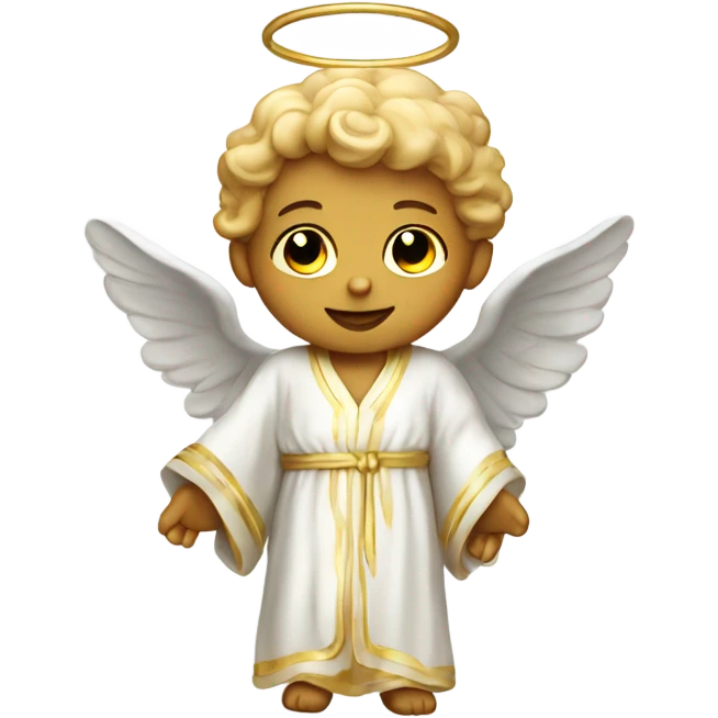Angel cherub with robe emoji