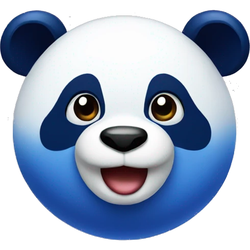 Blueberry panda emoji