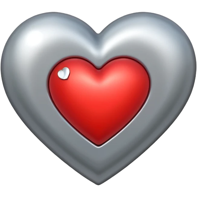 heart with a magnet above it emoji