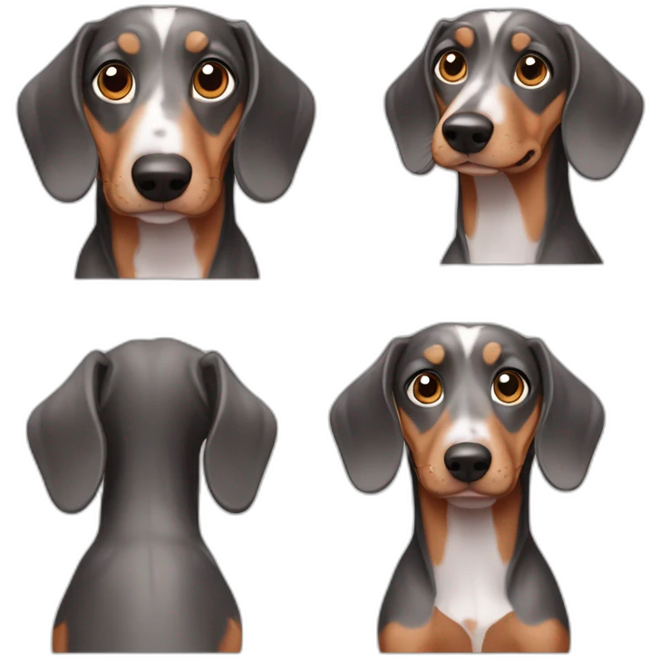 Merle dachshund emoji