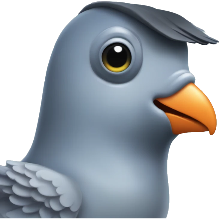 pigeon scuba diving emoji