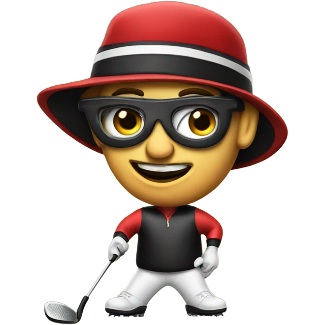 Golfer hamburglar emoji