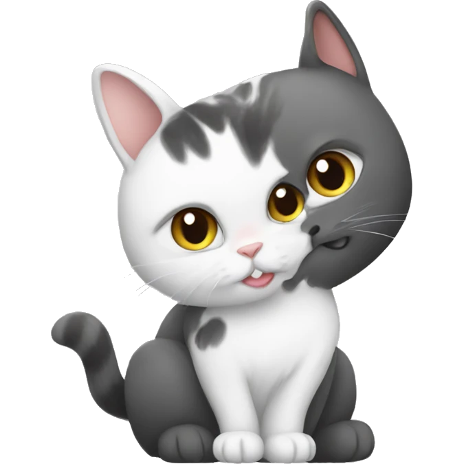 rabbit cat love emoji