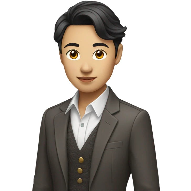 Gender non binary asian emoji
