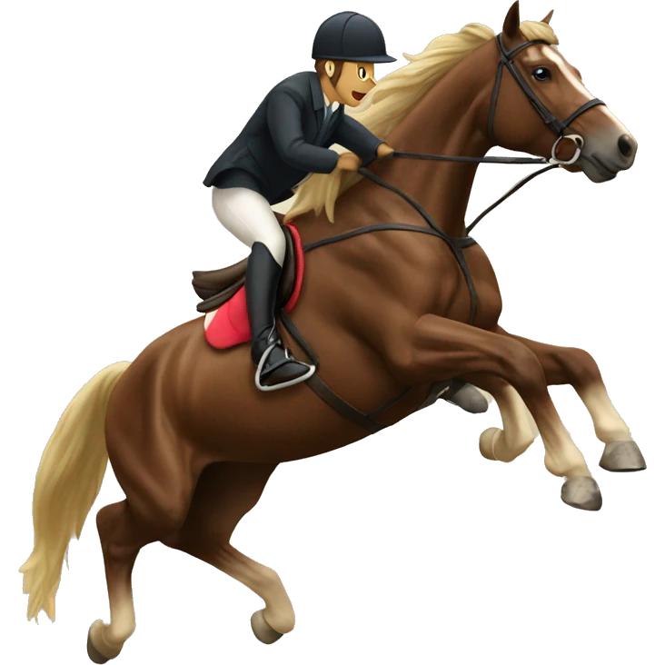 Horse jumping emoji