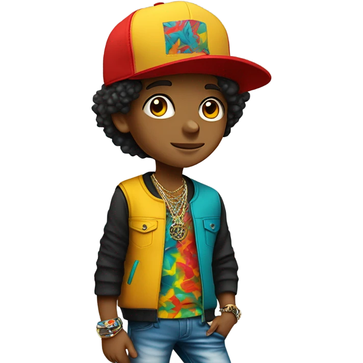 Boy with drip emoji