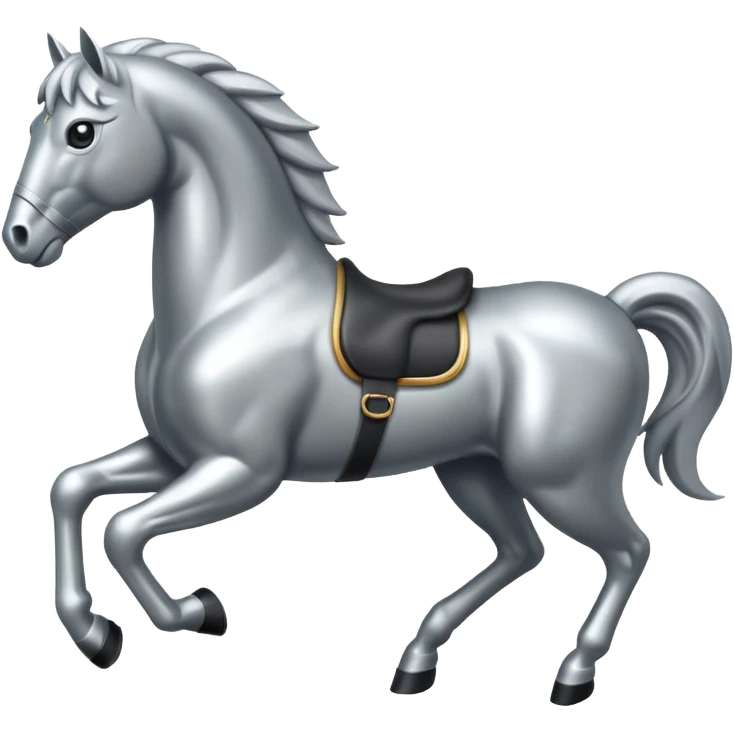 silver horse emoji