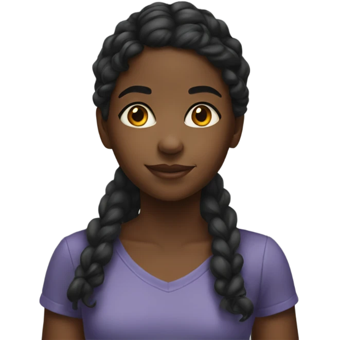 Young black girl emoji