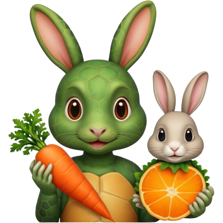 Tortu qui ce branle et lapin qui mange emoji