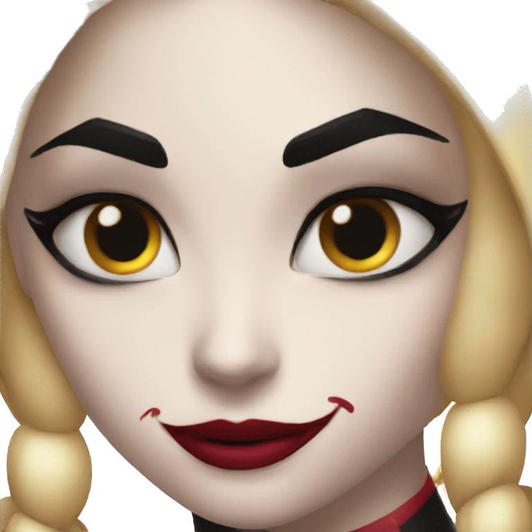 Harley Quinn face emoji