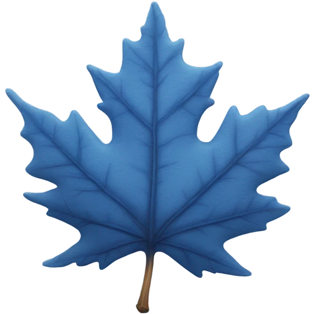 One Blue maple leaf emoji