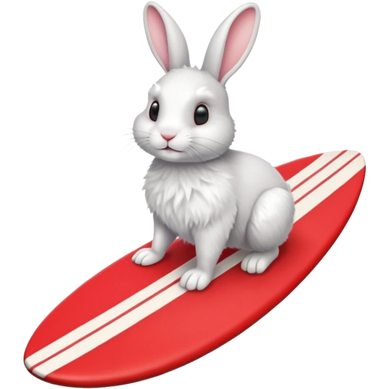 rabbit-riding-a-red-surfboard emoji