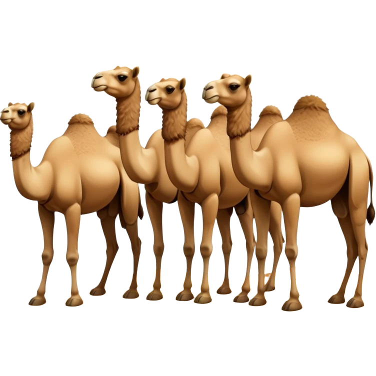 group of camels emoji