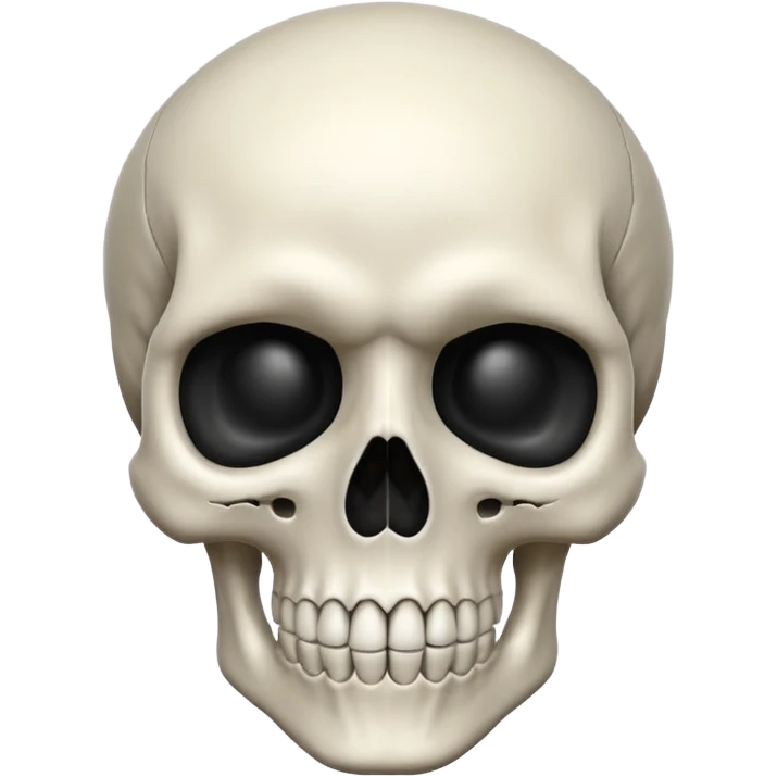 Create a skull ☠️ but without the crossbones emoji
