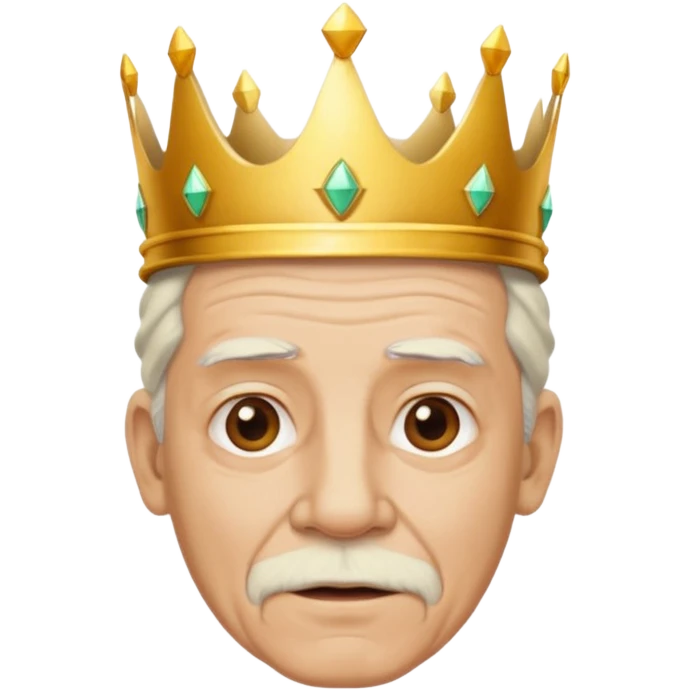Make it based off a king make it based off the king , but make it an old man emoji