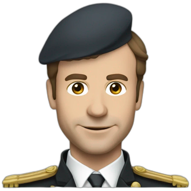 macron choqué emoji