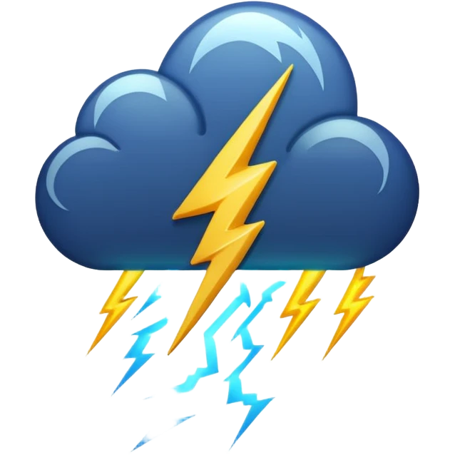 rayos tormenta emoji