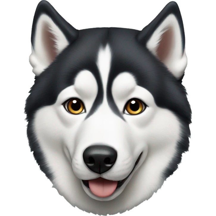 realistic husky portrait emoji