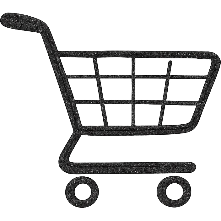 shopping cart in pride colors, minimalist outline, thin lines, no fill emoji