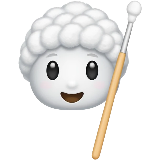 Cotton swab emoji