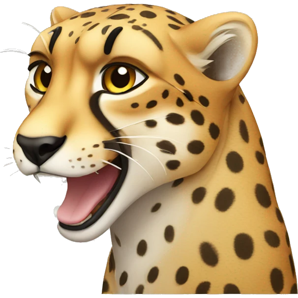 cheetah crying  emoji