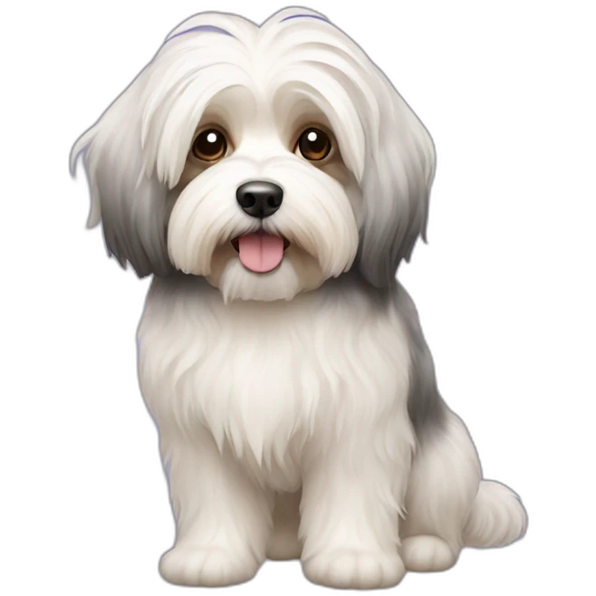 Dog havanese full height emoji
