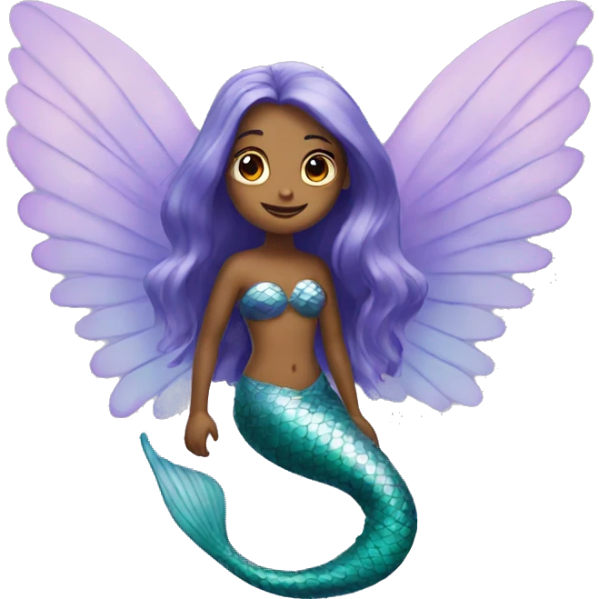 a mermaid that has wings emoji