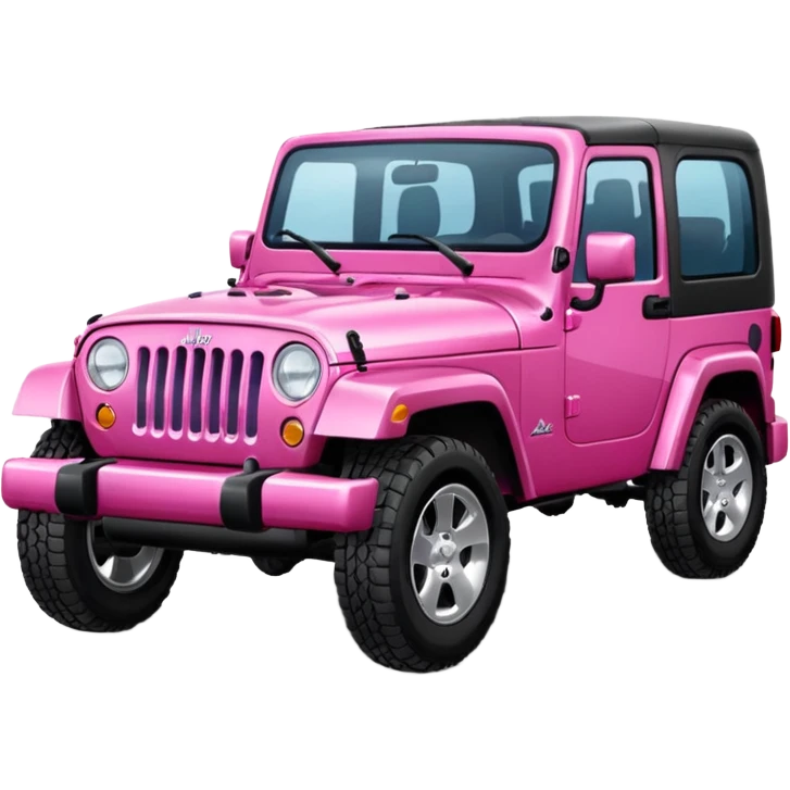 Pink Jeep emoji