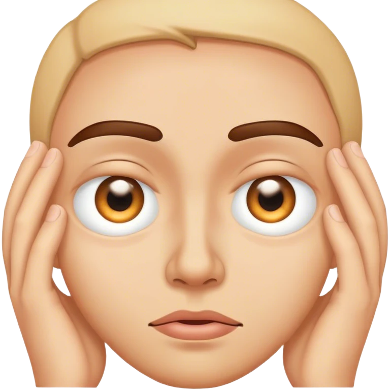 Eye twitching face emoji