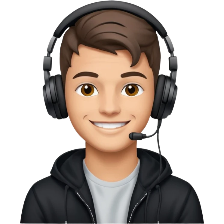 DJ Martin Garrix playing Music emoji