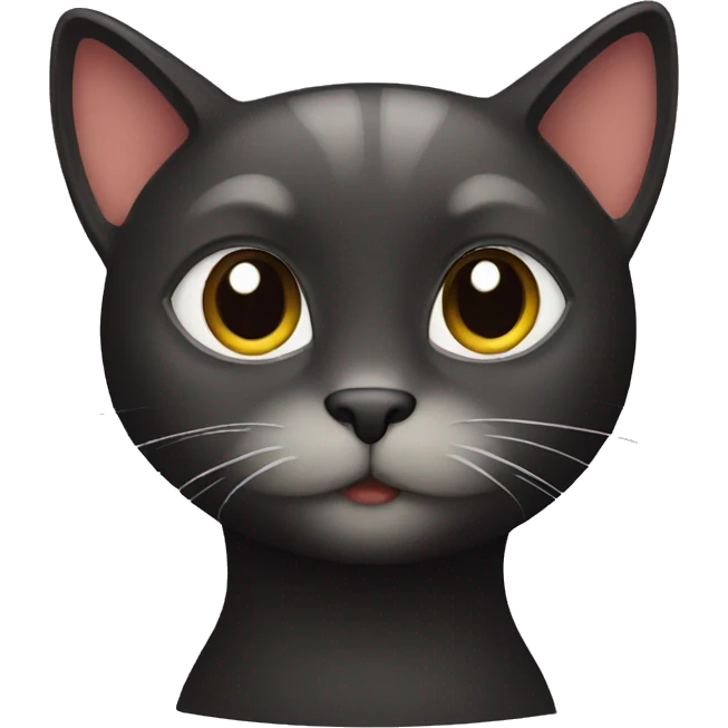 a black cat emoji