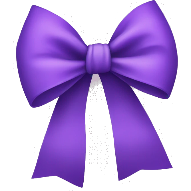 Purple bow  emoji