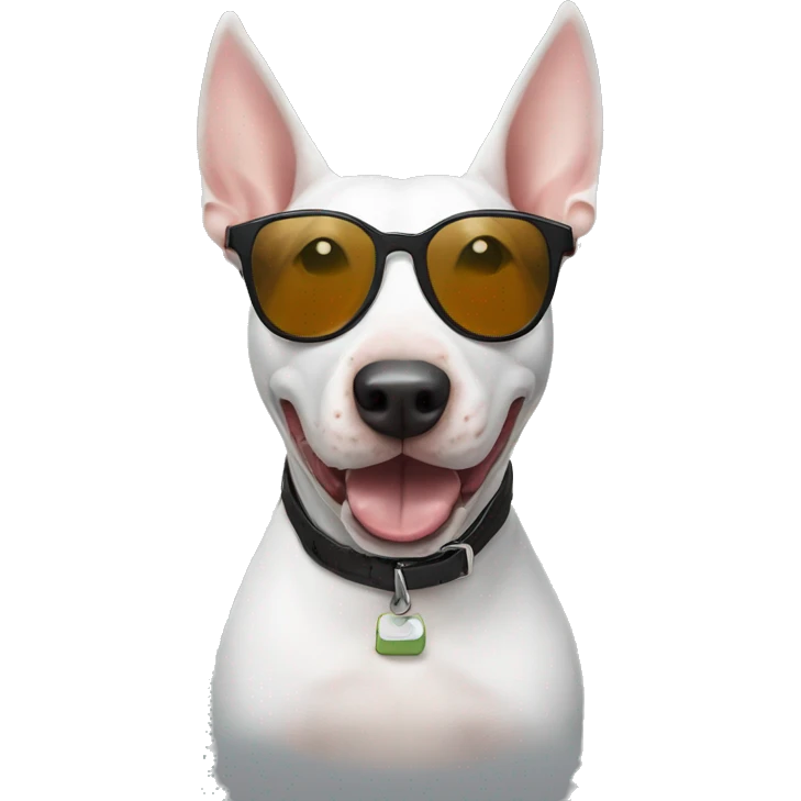 Bull terrier with sunglasses  emoji