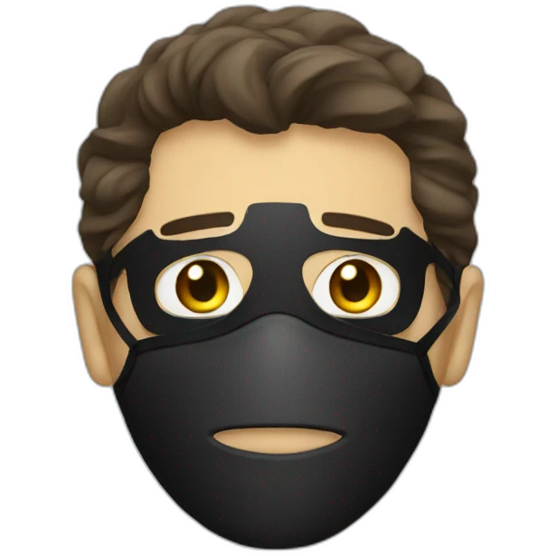 a man in mask emoji