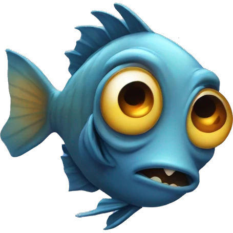 scared fish emoji