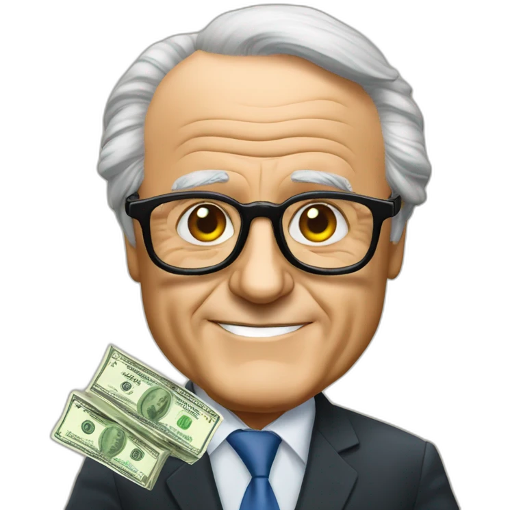 sepp blatter with dollars wearing glasses emoji