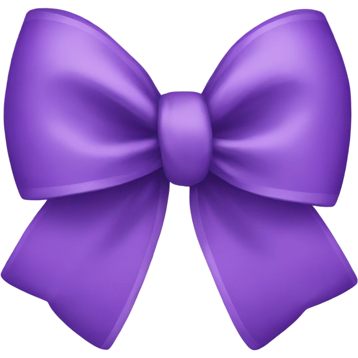 Purple bow emoji