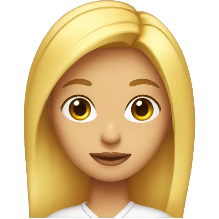 chica rubia emoji