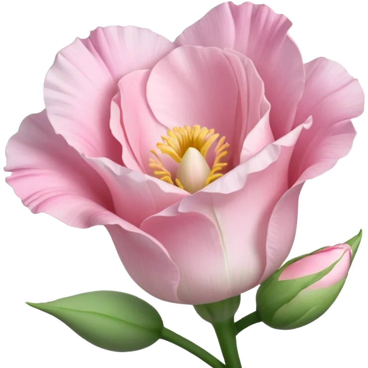a Beautiful light pink flower Eustoma emoji