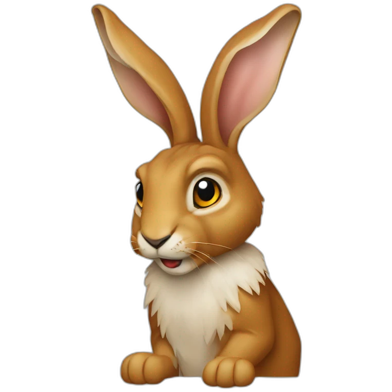 Hare alcoholic emoji