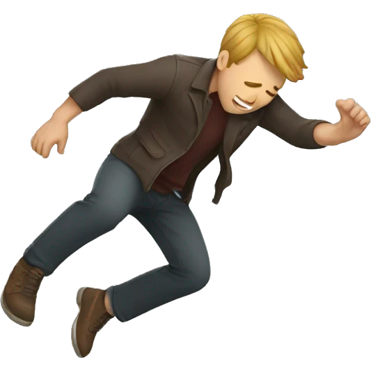 man falling down emoji