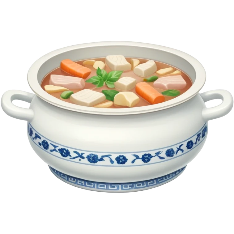 Gentle colored traditional hotpot with pale tones emoji