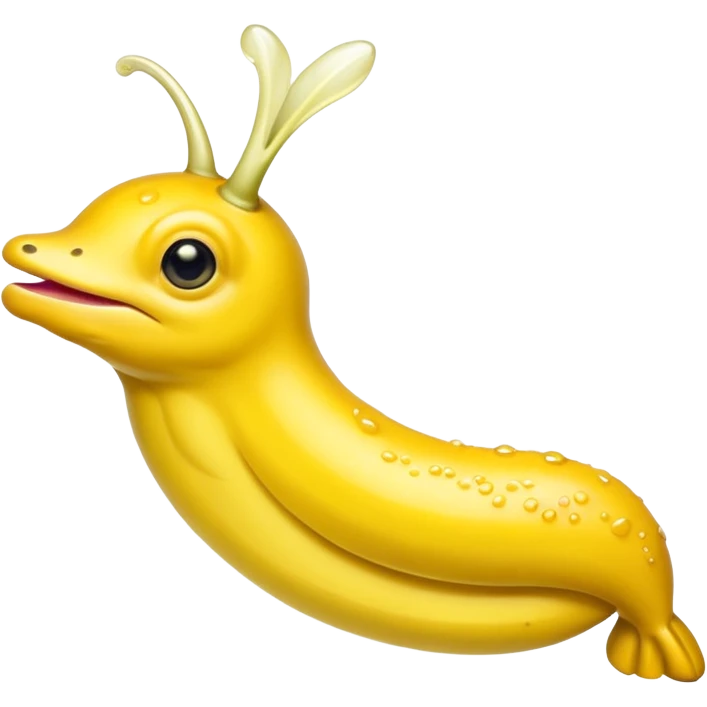 Banana slug that’s sassy with lip filler  emoji