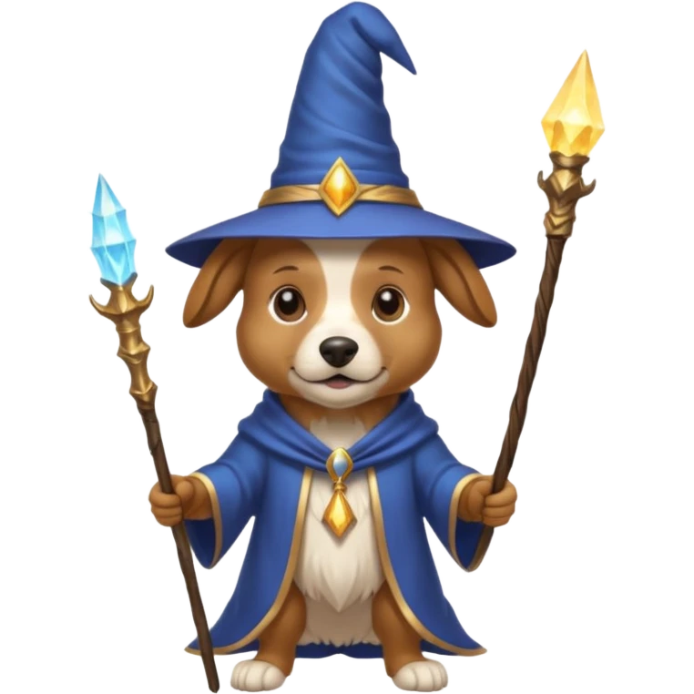 Dog wizard emoji