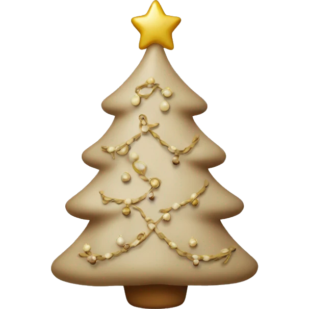 beige christmas tree toy emoji