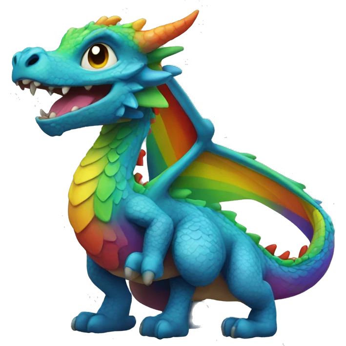 rainbow dragon emoji