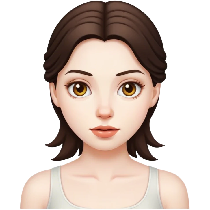 brunette white girl emoji