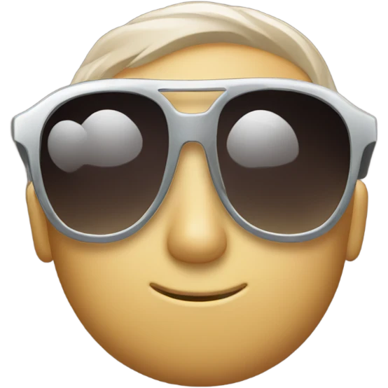 Shiny sunglasses emoji