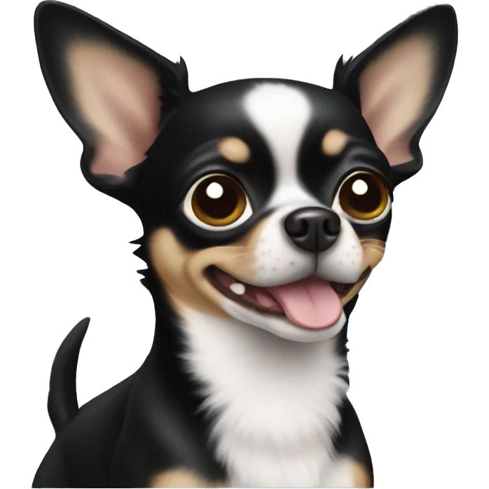 Dog black chihuahua  emoji